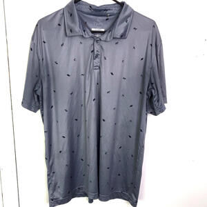 Swannies Golf Polo Mens XL Short Sleeve Umbrella Animal Bear Novelty Print